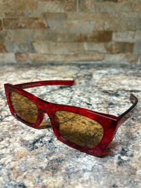 Retro Super Future Made In Italy Red Sunglasses